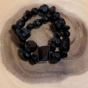 Lia sophia black bracelet